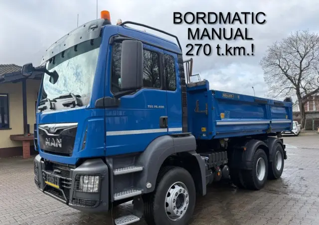 MAN 26.400 TGS wywrotka 6x4, 3-str. MEILLER, BORDMATIC, 270 t.km., MANUAL! 