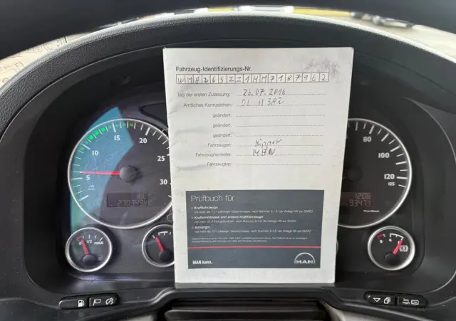 MAN 26.400 TGS wywrotka 6x4, 3-str. MEILLER, BORDMATIC, 270 t.km., MANUAL! 