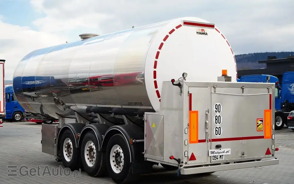 MAGYAR CYSTERNA SPOŻYWCZA / 30 000 L / OŚ PODNOSZONA / OŚ SKRĘTNA / 