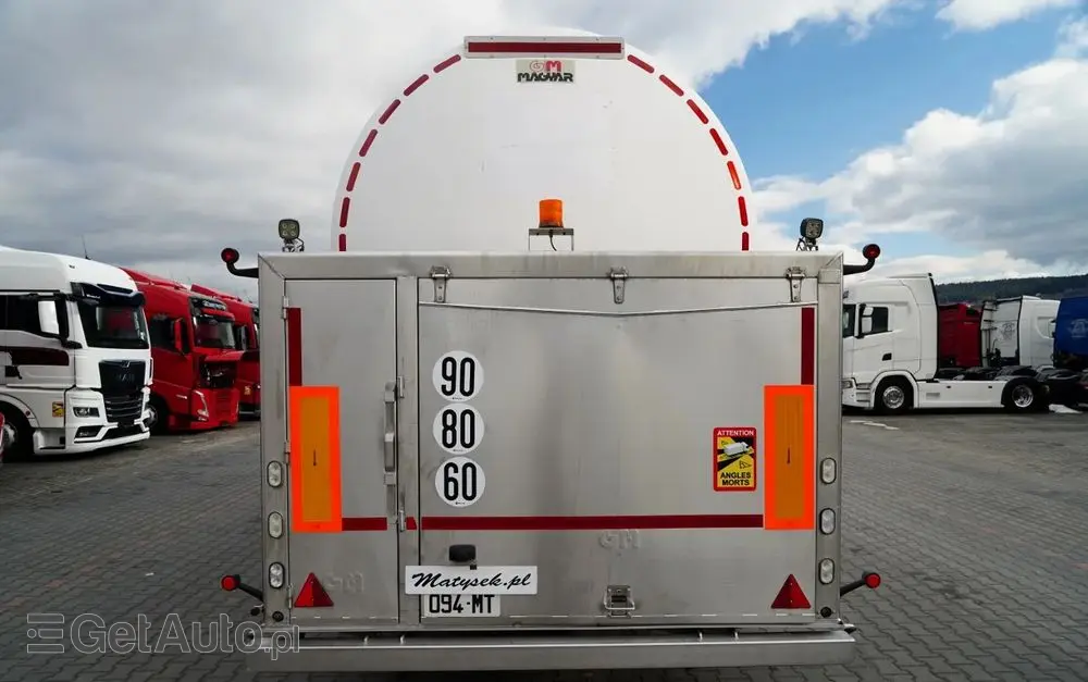 MAGYAR CYSTERNA SPOŻYWCZA / 30 000 L / OŚ PODNOSZONA / OŚ SKRĘTNA / 