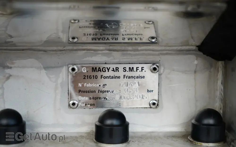 MAGYAR CYSTERNA SPOŻYWCZA / 30 000 L / OŚ PODNOSZONA / OŚ SKRĘTNA / 