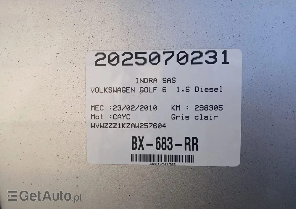 VOLKSWAGEN Golf 1.6 TDI Trendline