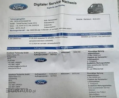 FORD Tourneo Courier 