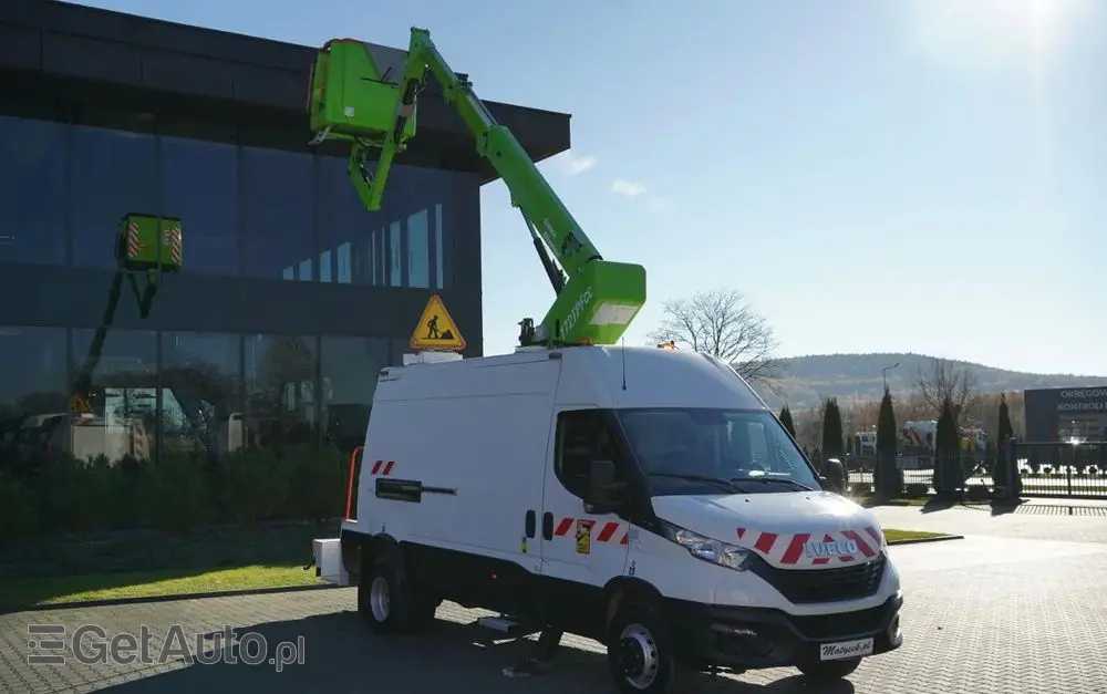 IVECO DAILY 70-180 / PODNOŚNIK KOSZOWY - 16 m / BLASZAK + ZWYŻKA  ELEVATEUR / 200 kg 