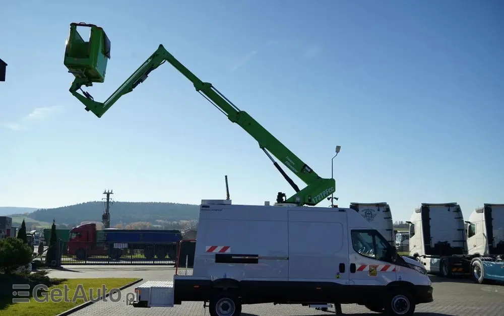 IVECO DAILY 70-180 / PODNOŚNIK KOSZOWY - 16 m / BLASZAK + ZWYŻKA  ELEVATEUR / 200 kg 