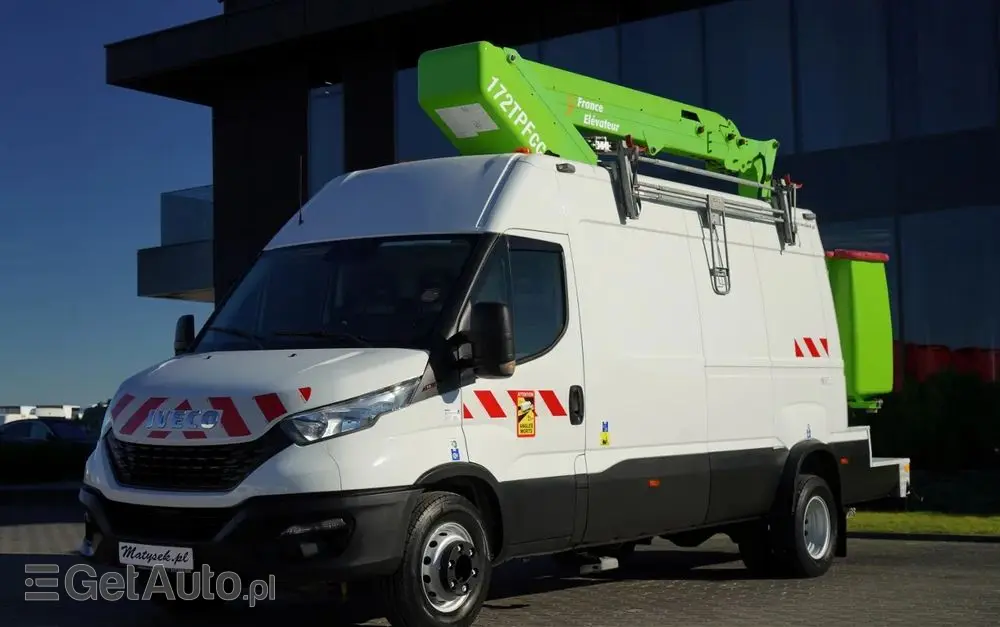 IVECO DAILY 70-180 / PODNOŚNIK KOSZOWY - 16 m / BLASZAK + ZWYŻKA  ELEVATEUR / 200 kg 
