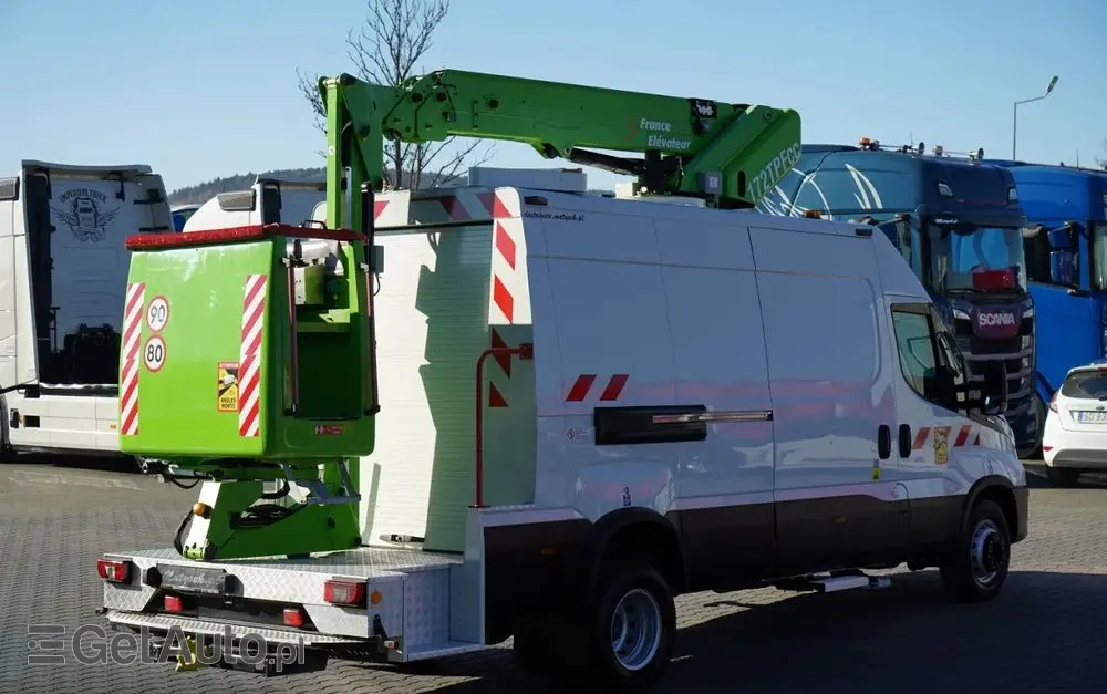 IVECO DAILY 70-180 / PODNOŚNIK KOSZOWY - 16 m / BLASZAK + ZWYŻKA  ELEVATEUR / 200 kg 