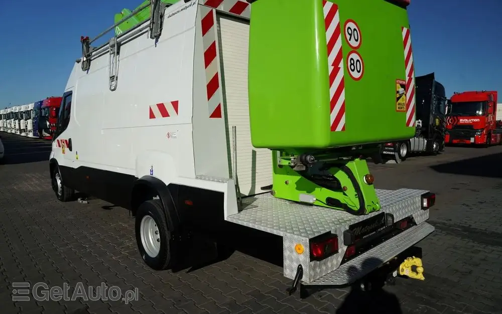 IVECO DAILY 70-180 / PODNOŚNIK KOSZOWY - 16 m / BLASZAK + ZWYŻKA  ELEVATEUR / 200 kg 