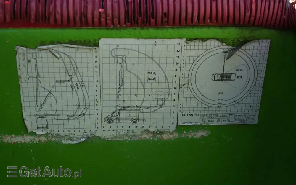 IVECO DAILY 70-180 / PODNOŚNIK KOSZOWY - 16 m / BLASZAK + ZWYŻKA  ELEVATEUR / 200 kg 