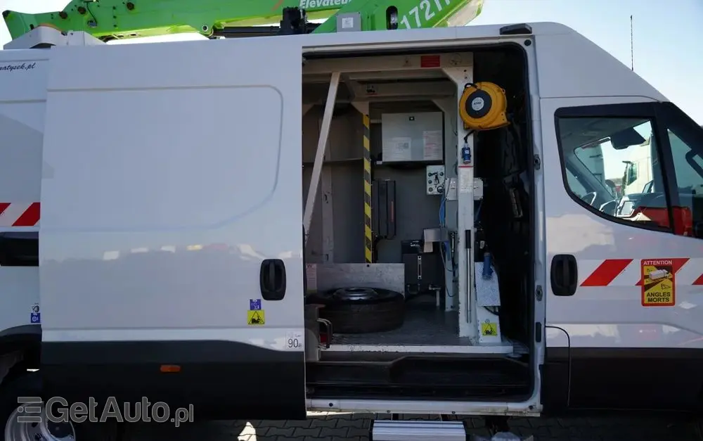 IVECO DAILY 70-180 / PODNOŚNIK KOSZOWY - 16 m / BLASZAK + ZWYŻKA  ELEVATEUR / 200 kg 
