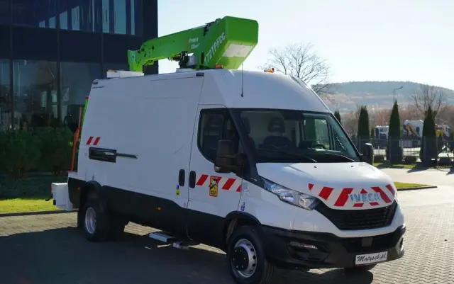 IVECO DAILY 70-180 / PODNOŚNIK KOSZOWY - 16 m / BLASZAK + ZWYŻKA  ELEVATEUR / 200 kg 