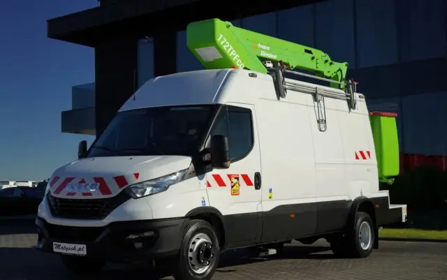 IVECO DAILY 70-180 / PODNOŚNIK KOSZOWY - 16 m / BLASZAK + ZWYŻKA  ELEVATEUR / 200 kg 