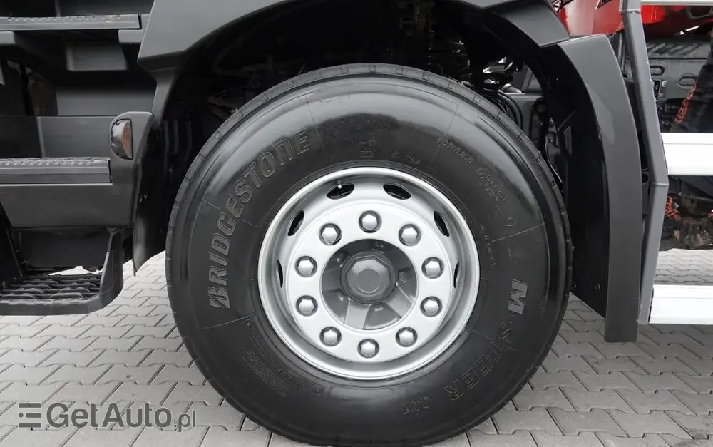 RENAULT C 380 / 6x4 / WYWROTKA 3 STRONNA  + HDS FASSI F135 / HYDROBURTA / EURO 6 / STEROWANIE RADIOWE / ROTATOR / BORDMATIC 