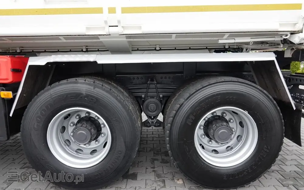 RENAULT C 380 / 6x4 / WYWROTKA 3 STRONNA  + HDS FASSI F135 / HYDROBURTA / EURO 6 / STEROWANIE RADIOWE / ROTATOR / BORDMATIC 