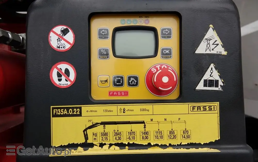 RENAULT C 380 / 6x4 / WYWROTKA 3 STRONNA  + HDS FASSI F135 / HYDROBURTA / EURO 6 / STEROWANIE RADIOWE / ROTATOR / BORDMATIC 