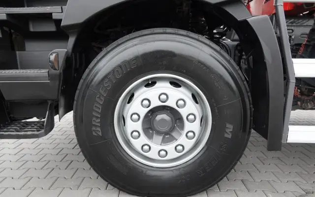 RENAULT C 380 / 6x4 / WYWROTKA 3 STRONNA  + HDS FASSI F135 / HYDROBURTA / EURO 6 / STEROWANIE RADIOWE / ROTATOR / BORDMATIC 