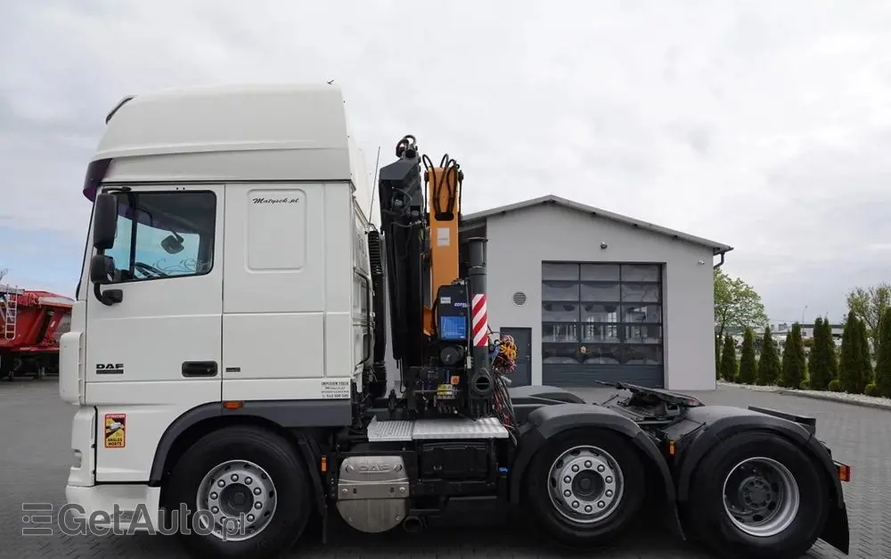DAF XF 105.510 / CIĄGNIK SIODŁOWY PUSHER /  + HDS COPMA 160.5 / WYSÓW - 13 M / UDŹWIG - 7  040 KG / SPROWADZONY 