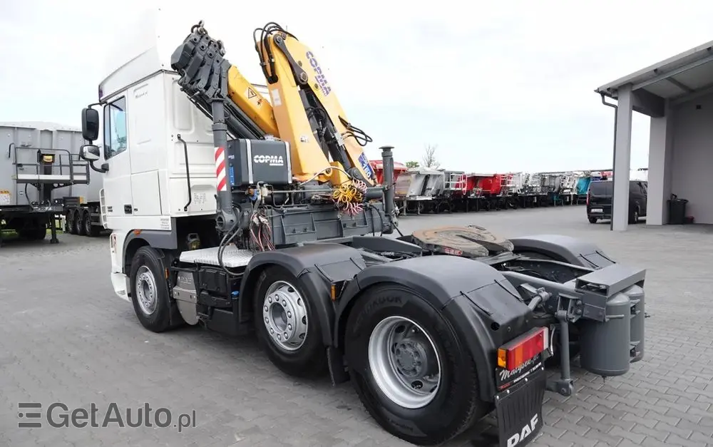 DAF XF 105.510 / CIĄGNIK SIODŁOWY PUSHER /  + HDS COPMA 160.5 / WYSÓW - 13 M / UDŹWIG - 7  040 KG / SPROWADZONY 