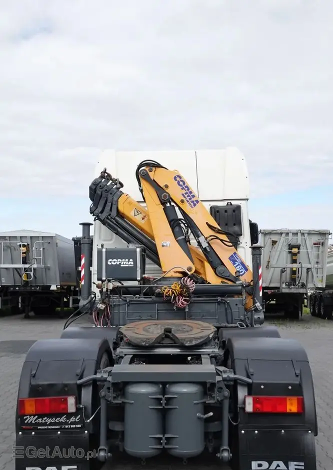 DAF XF 105.510 / CIĄGNIK SIODŁOWY PUSHER /  + HDS COPMA 160.5 / WYSÓW - 13 M / UDŹWIG - 7  040 KG / SPROWADZONY 