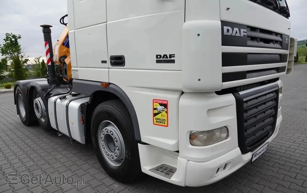 DAF XF 105.510 / CIĄGNIK SIODŁOWY PUSHER /  + HDS COPMA 160.5 / WYSÓW - 13 M / UDŹWIG - 7  040 KG / SPROWADZONY 