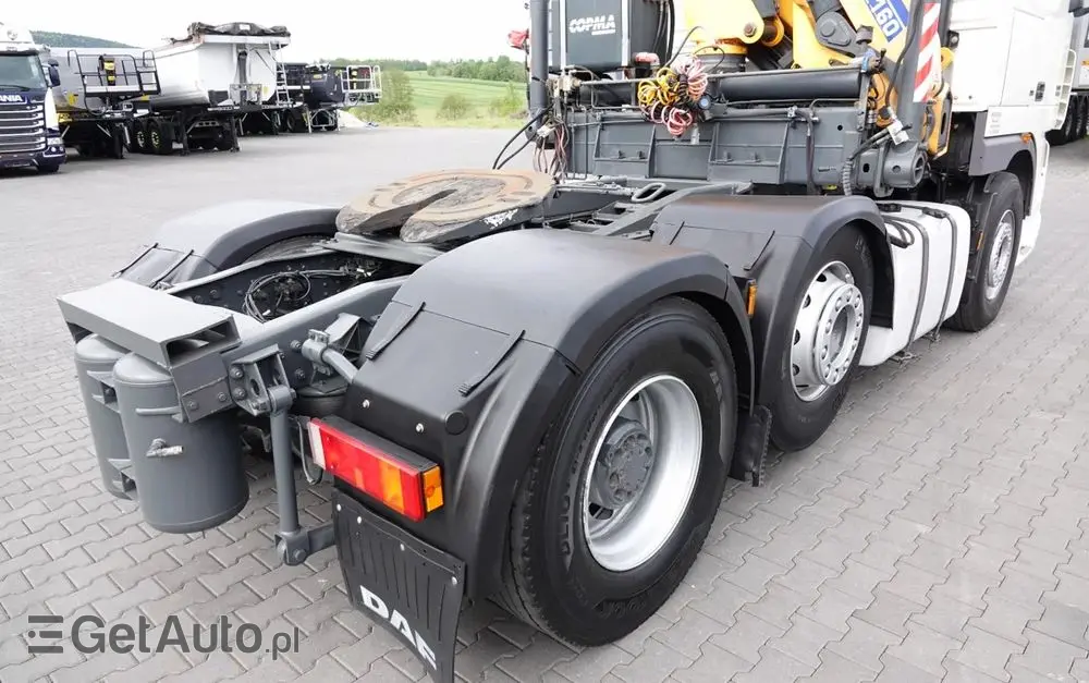 DAF XF 105.510 / CIĄGNIK SIODŁOWY PUSHER /  + HDS COPMA 160.5 / WYSÓW - 13 M / UDŹWIG - 7  040 KG / SPROWADZONY 