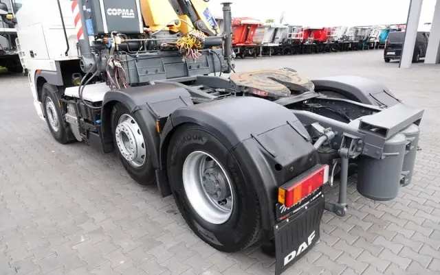 DAF XF 105.510 / CIĄGNIK SIODŁOWY PUSHER /  + HDS COPMA 160.5 / WYSÓW - 13 M / UDŹWIG - 7  040 KG / SPROWADZONY 