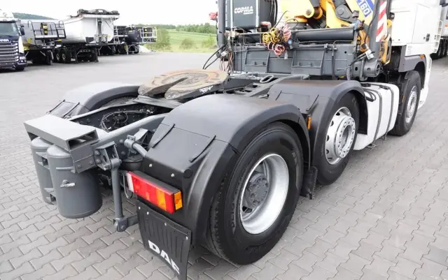 DAF XF 105.510 / CIĄGNIK SIODŁOWY PUSHER /  + HDS COPMA 160.5 / WYSÓW - 13 M / UDŹWIG - 7  040 KG / SPROWADZONY 