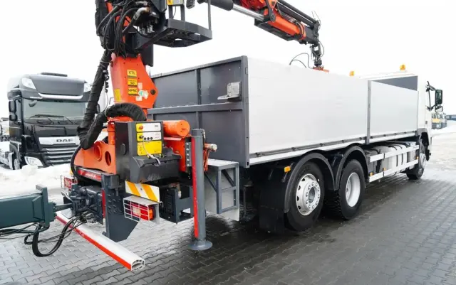 VOLVO FM 450 /  ZESTAW SKRZYNIOWY / HDS PALFINGER PK 16001-K / ROTATOR / WIDŁY / PRZYCZEPA / MANUAL / 