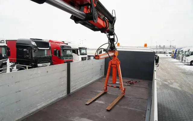 VOLVO FM 450 /  ZESTAW SKRZYNIOWY / HDS PALFINGER PK 16001-K / ROTATOR / WIDŁY / PRZYCZEPA / MANUAL / 