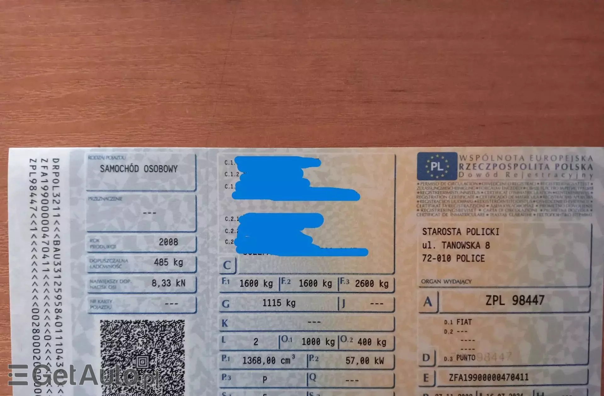 FIAT Punto 1.4 (77 KM)