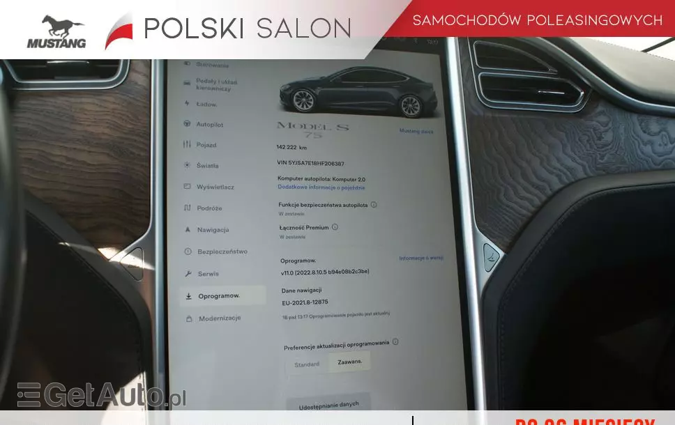 TESLA Model S Standard Reichweite