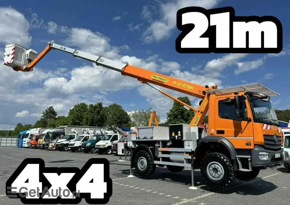 MERCEDES-BENZ Atego 718 E6 4x4 Zwyżka PALFINGER P210 BK Podnośnik Koszowy 