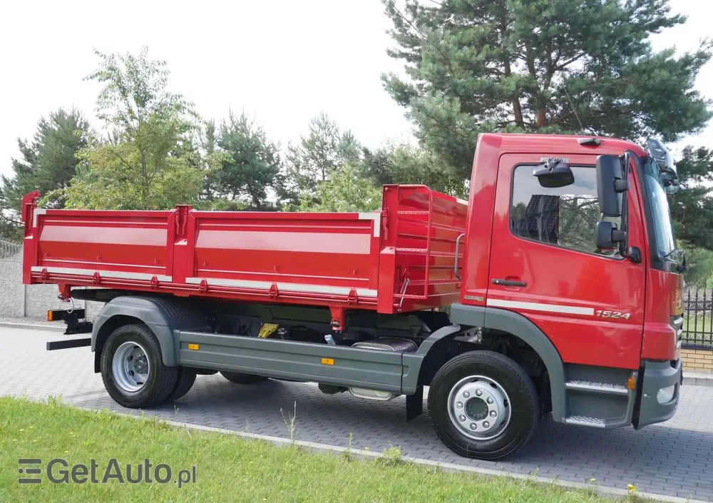 MERCEDES-BENZ ATEGO 1524 WYWROTKA 3-STRONNA, NISKI PRZEBIEG, STAN IDEALNY 