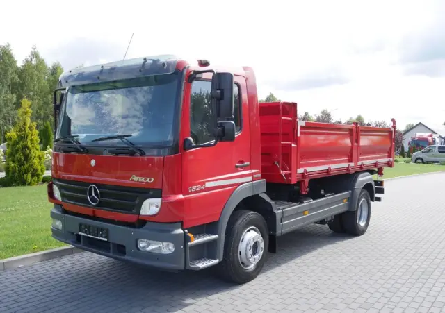 MERCEDES-BENZ ATEGO 1524 WYWROTKA 3-STRONNA, NISKI PRZEBIEG, STAN IDEALNY 