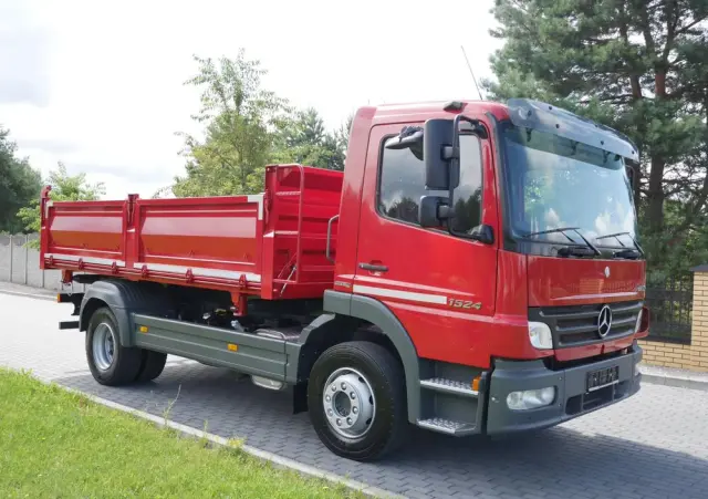 MERCEDES-BENZ ATEGO 1524 WYWROTKA 3-STRONNA, NISKI PRZEBIEG, STAN IDEALNY 