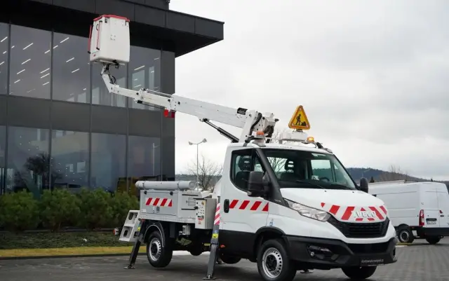 IVECO 35-140 / ZWYŻKA / PODNOŚNIK KOSZOWY FRANCE ELEVATEUR 141 TLE / 4 PODPORY / MANUAL / 2020  R 