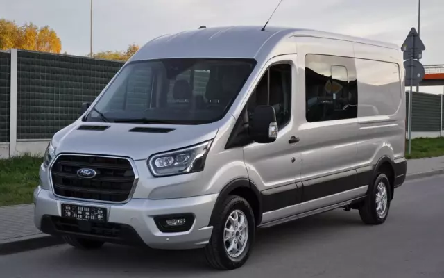 FORD TRANSIT DCIV MCA 2.0 New EcoBlue 170 KM A6 FWD Limited Brygadowy 6 osobowy 350 L3H2 Fabrycznie Nowy Dostępny od Ręki!!! 