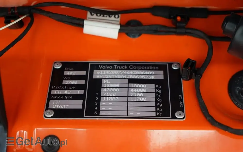 VOLVO FH 460 / ALUFELGI / EURO 6 