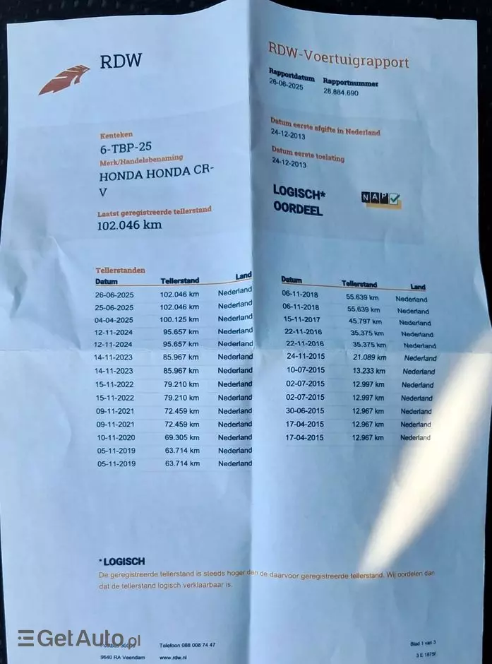 HONDA CR-V 1.6i-DTEC Elegance (2WD)