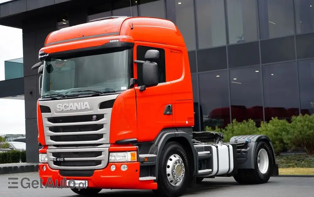 SCANIA G 410 / RETARDER / HYDRAULIKA / PEŁNY ADR / ALUFELGI / EURO 6 