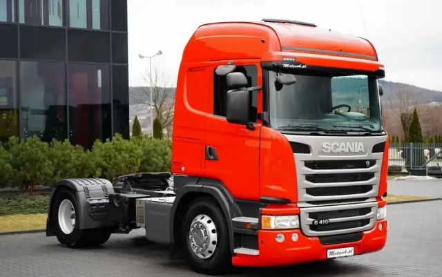 SCANIA G 410 / RETARDER / HYDRAULIKA / PEŁNY ADR / ALUFELGI / EURO 6 