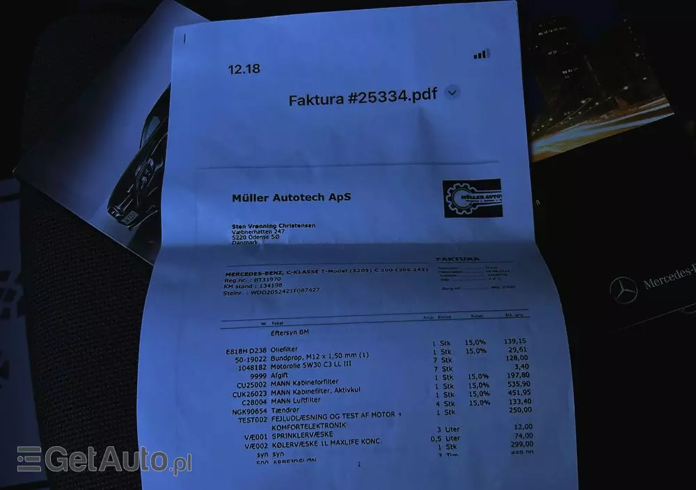 MERCEDES-BENZ Klasa C 200 7G-TRONIC