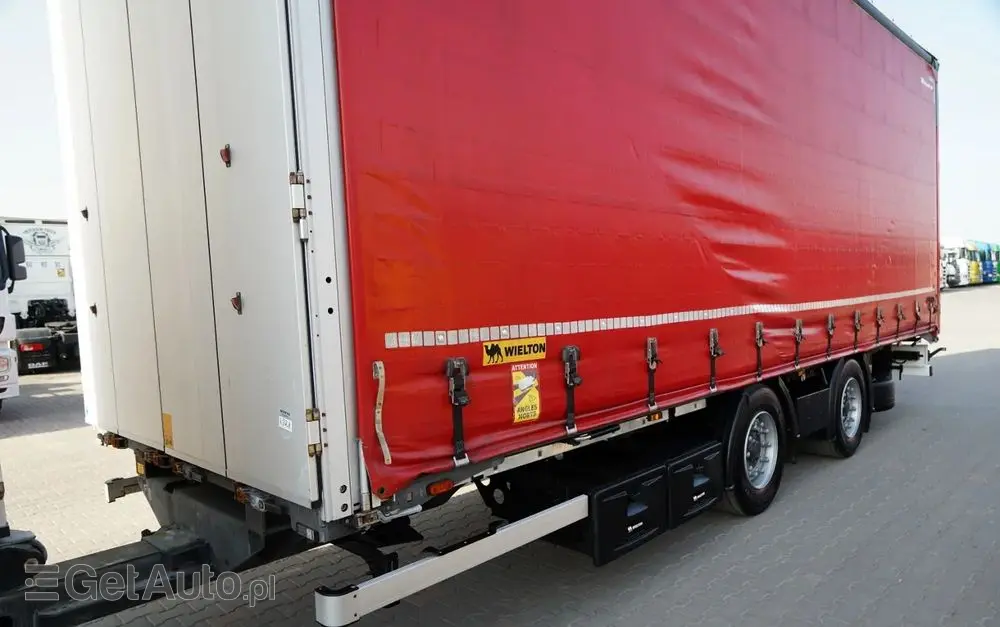 VOLVO FH 460 / ZESTAW TANDEM / 120 M3 / PRZEJAZDOWY / I-SAVE / KLIMA POSTOJOWA / OŚ PODNOSZONA SKRĘTNA / WIELTON / PLANDEKA ZBROJONA 