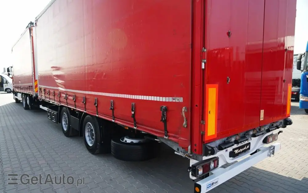 VOLVO FH 460 / ZESTAW TANDEM / 120 M3 / PRZEJAZDOWY / I-SAVE / KLIMA POSTOJOWA / OŚ PODNOSZONA SKRĘTNA / WIELTON / PLANDEKA ZBROJONA 