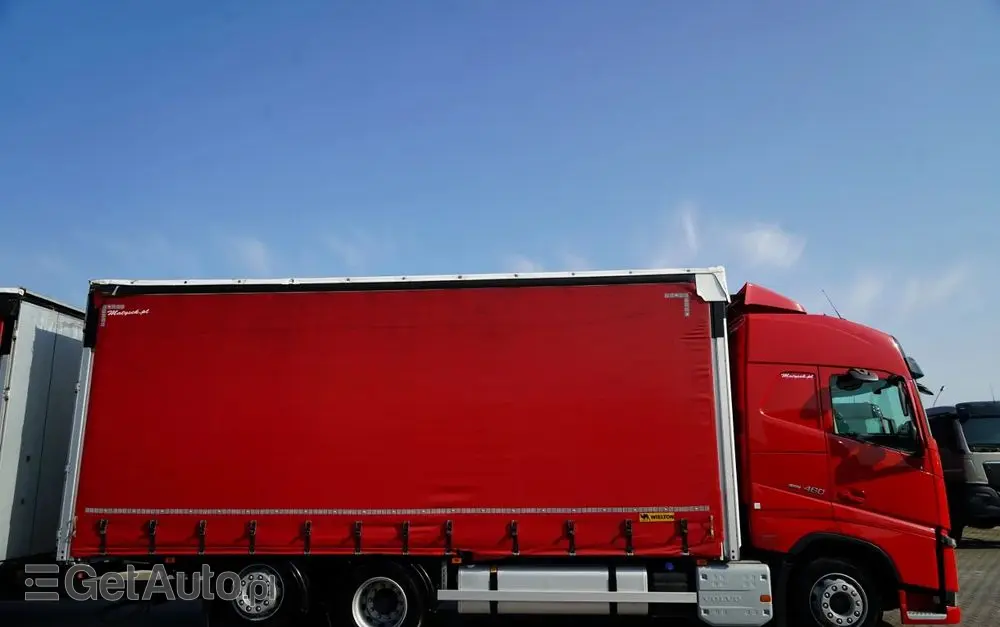 VOLVO FH 460 / ZESTAW TANDEM / 120 M3 / PRZEJAZDOWY / I-SAVE / KLIMA POSTOJOWA / OŚ PODNOSZONA SKRĘTNA / WIELTON / PLANDEKA ZBROJONA 