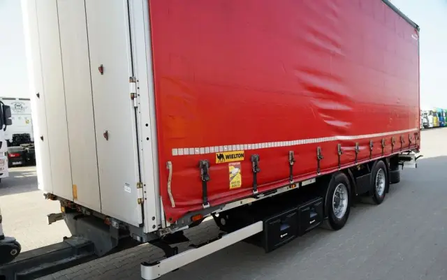 VOLVO FH 460 / ZESTAW TANDEM / 120 M3 / PRZEJAZDOWY / I-SAVE / KLIMA POSTOJOWA / OŚ PODNOSZONA SKRĘTNA / WIELTON / PLANDEKA ZBROJONA 