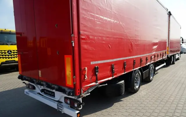 VOLVO FH 460 / ZESTAW TANDEM / 120 M3 / PRZEJAZDOWY / I-SAVE / KLIMA POSTOJOWA / OŚ PODNOSZONA SKRĘTNA / WIELTON / PLANDEKA ZBROJONA 