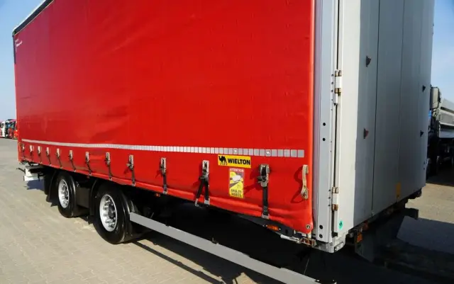 VOLVO FH 460 / ZESTAW TANDEM / 120 M3 / PRZEJAZDOWY / I-SAVE / KLIMA POSTOJOWA / OŚ PODNOSZONA SKRĘTNA / WIELTON / PLANDEKA ZBROJONA 