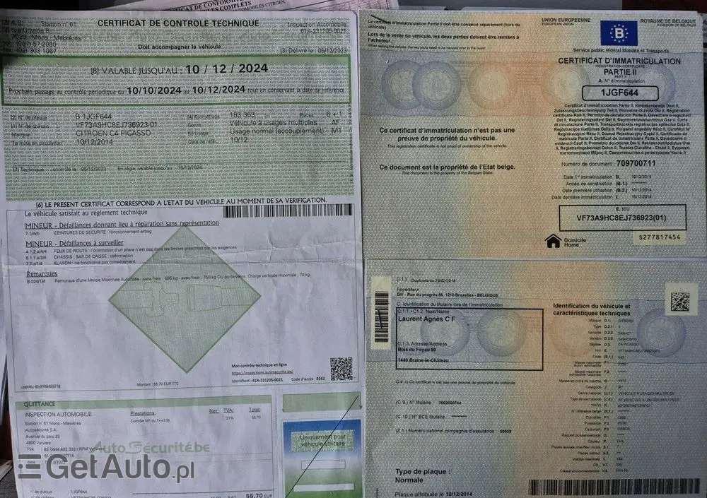 CITROËN C4 Grand Picasso E-HDi 115 Intensive