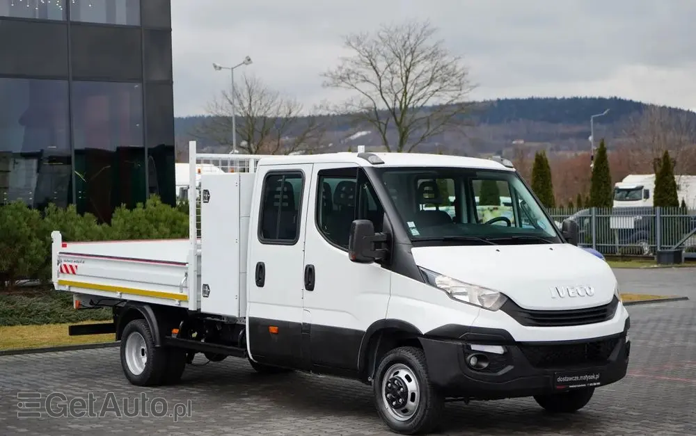 IVECO DAILY 35-140 / WYWROTKA / BRYGADÓWKA - 6 MIEJSC  / BLIŹNIAK / MANUAL / 